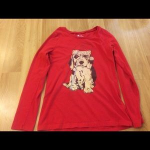Old navy red long sleeve shirt
